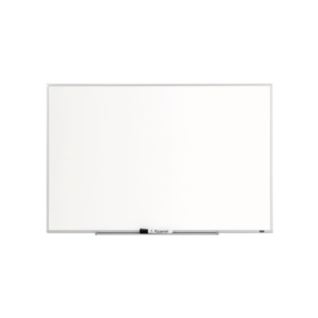 Dry Erase Board, 36" x 24", White Surface, Satin Aluminum Frame