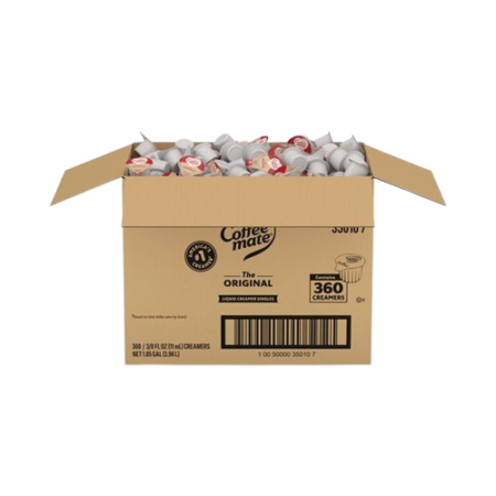 Liquid Coffee Creamer, Original, 0.38 oz Mini Cups, 360/Carton
