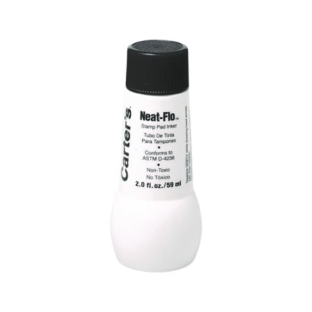 Neat-Flo Stamp Pad Inker, 2 oz Bottle, Black