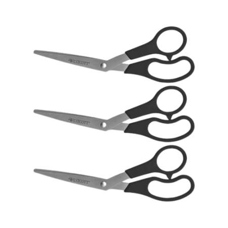 Value Line Stainless Steel Shears Value Pack, 8" Long